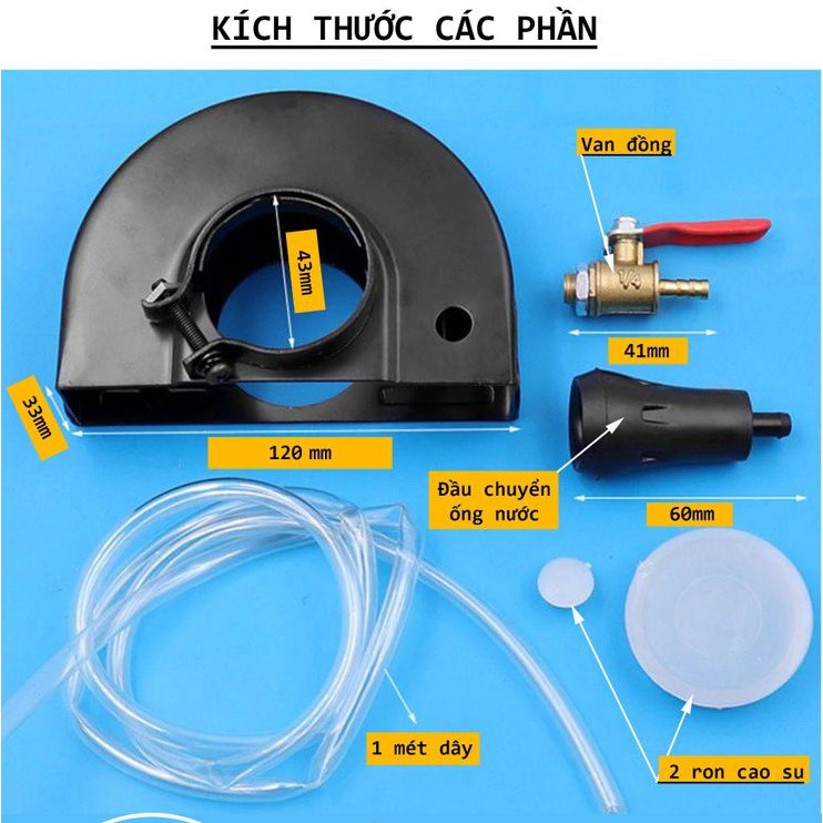 BỘ BẢO VỆ VÀ TIẾP NƯỚC DÀNH CHO MÁY MÀI GÓC