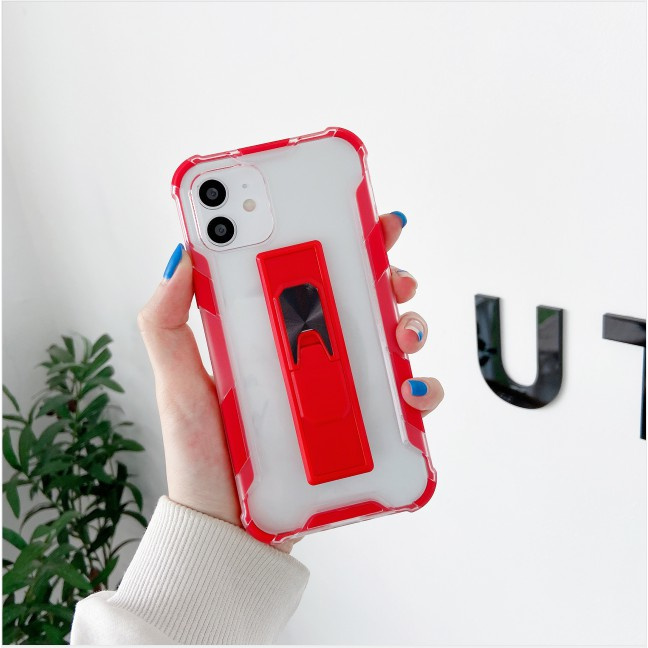 HSN TOUJING AND ZHEDIE Bracket  Transparent Matte Red mi  NOTE8  NOTE 8 PRO NOTE 8T K30 xiaomi CC9 PRO/XiaomiNote10/xiaomiNote 10 PRO NOTE 7  NOTE 8/8A NOTE 9 S/NOTE9 PRO MAX/ NOTE9 PRO  Phone Case Shockproof Hard PC Cover