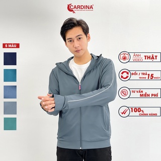 Áo Chống Nắng Nam CARDINA 2 Lớp Chất Thun Lạnh Cao Cấp Chống Tia UV Thiết Kế Lưới Tản Nhiệt 2NM02