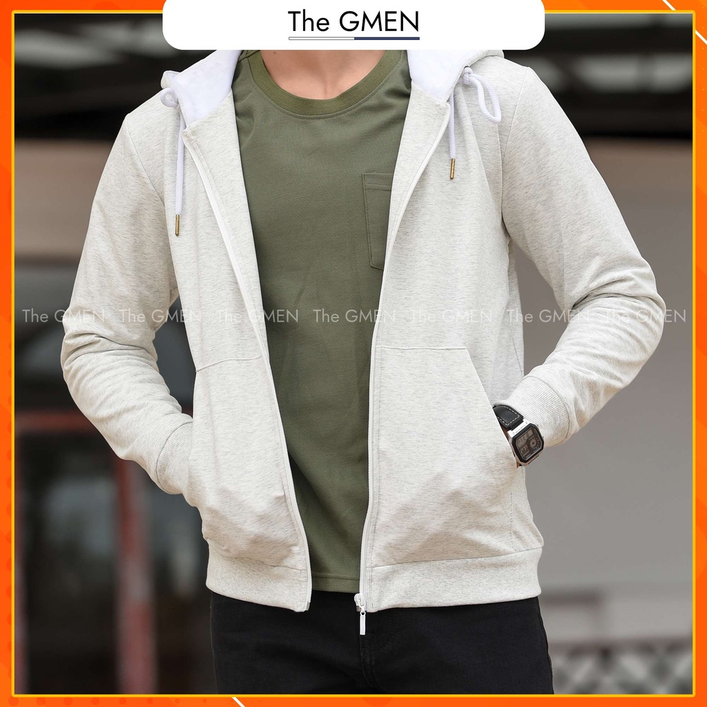 Áo khoác nỉ nam The GMEN Felt Jacket thiết kế có mũ, chất liệu nỉ cao cấp