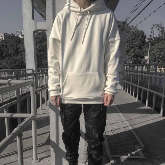 [ảnh thật] Áo hoodie nỉ bông cotton unisex trơn dưới 72kg - Trơn | BigBuy360 - bigbuy360.vn