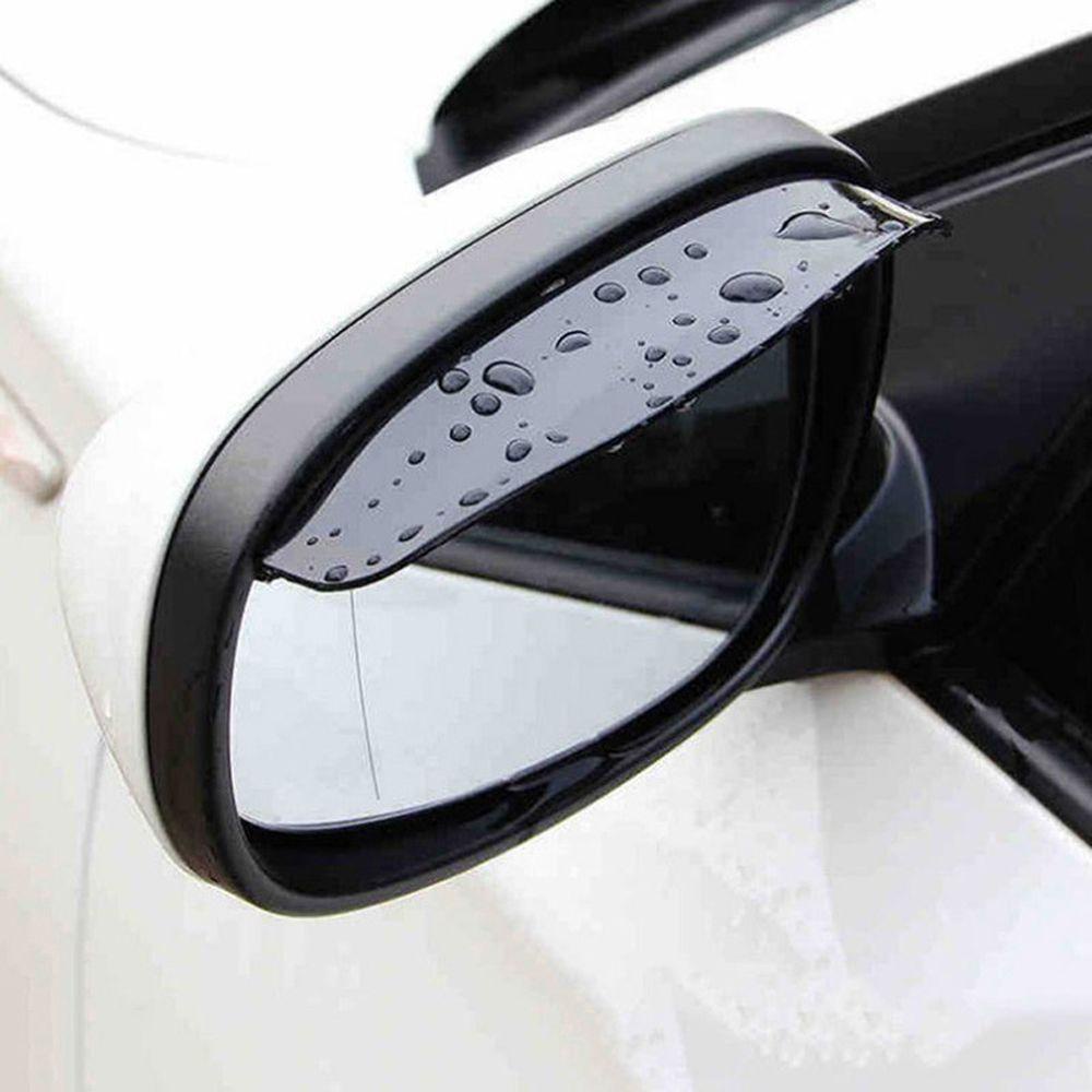 Set 2 vè che mưa gương chiếu hậu ô tô MMULCK bằng PVC trong suốt họa tiết sợi carbon
