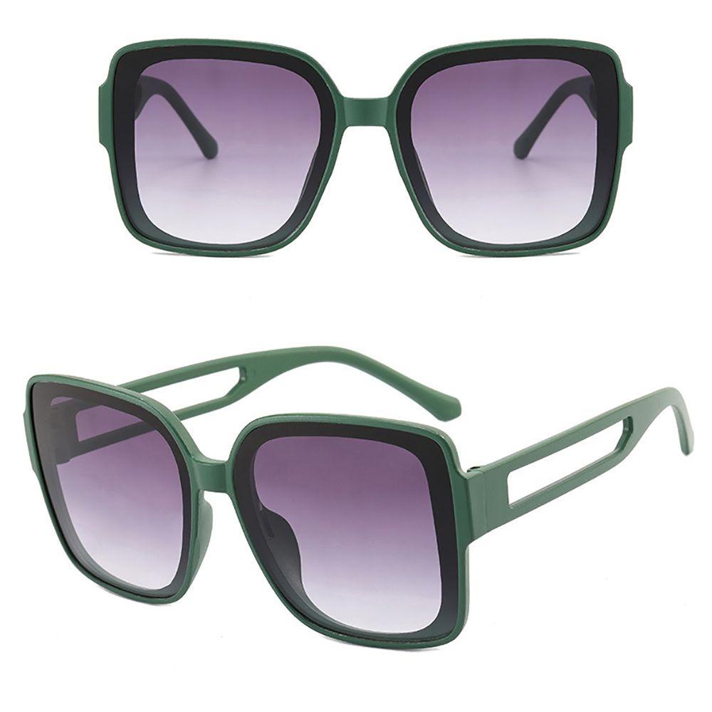 IVORY Kính Mát Gọng Vuông Rỗng Bảo Vệ Mắt Chống Bức Xạ Chống Bức Xạ Cho Nam Nữ