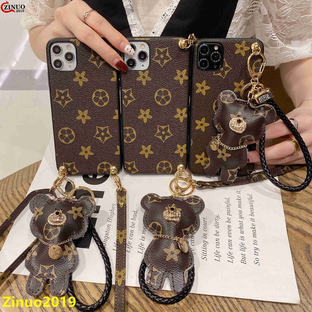 LV Ốp Điện Thoại Chống Rơi Vỡ Có Dây Đeo Cho Iphone 12 / 11 Pro Max / Xr / 8 / 7 Plus | BigBuy360 - bigbuy360.vn