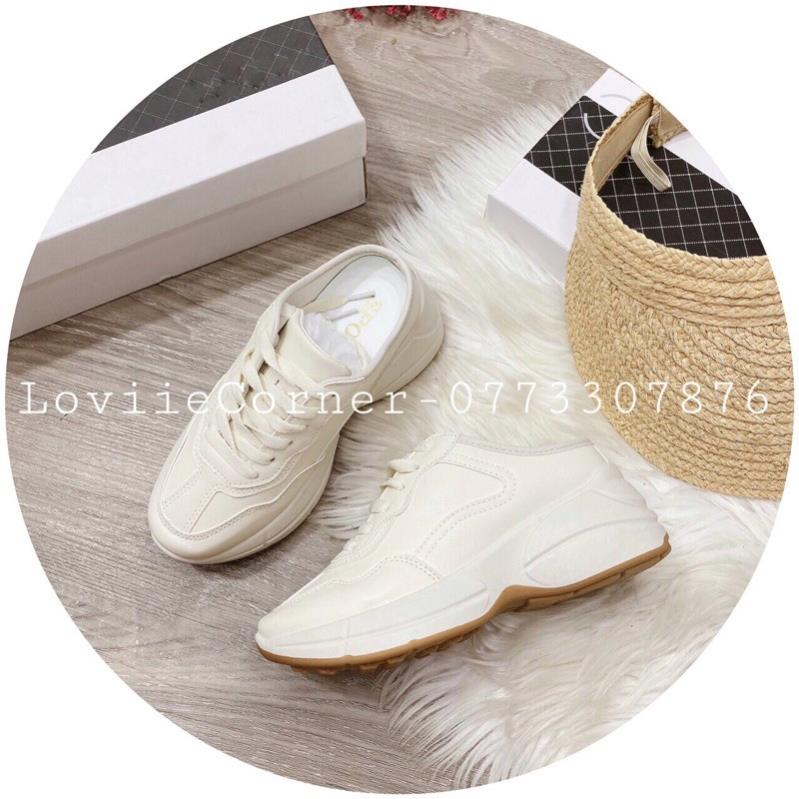 [FULL BOX]  Giày sục thể thao nữ đế độn 5cm Quảng châu cao cấp, Giày thể thao nữ đạp gót thời trang CAO CẤP