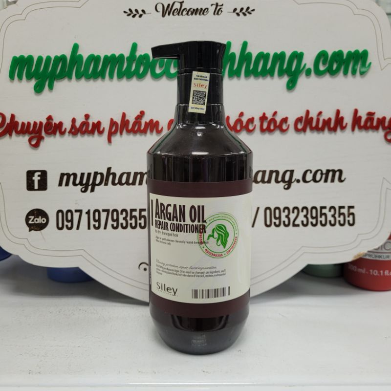 (CHÍNH HÃNG CÔNG TY 100% MẪU MỚI NHẤT 2021)DẦU GỘI XẢ SILEY ARGAN 500ML