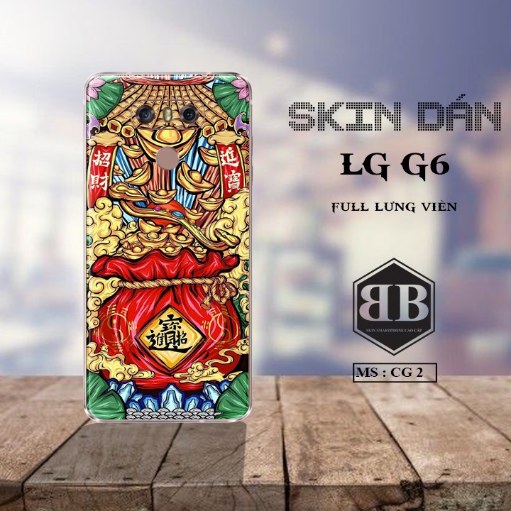 Bộ Skin Dán LG G6 dán full lưng viền dùng thay hoàn toàn ốp lưng điện thoại