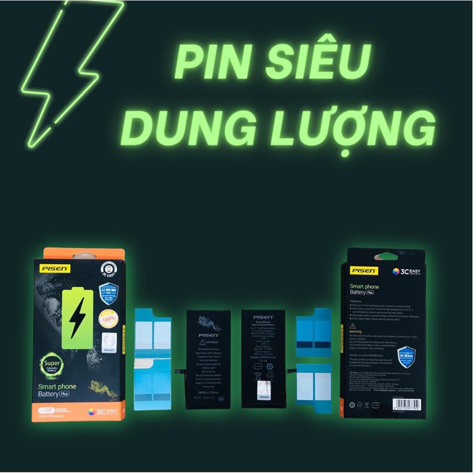 Pin iPhone iX - PISEN Dragon X 3190mAh - Hàng Chính Hãng Pisen