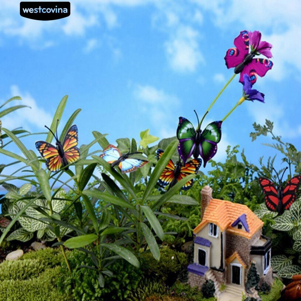 Set 15 Bươm Bướm Giả Trang Trí Vườn Cây Sinh Động