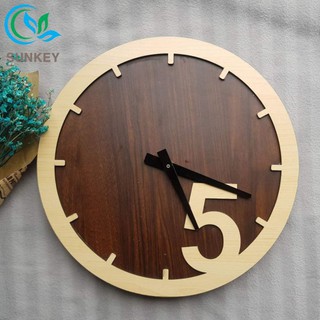 [Siêu Rẻ] Đồng Hồ Treo Tường Trang Trí Bằng Gỗ - Đường Kính 35cm - Chất Liệu Gỗ MDF Nhập Khẩu - Phù Hợp Trang Trí Mọi Kh