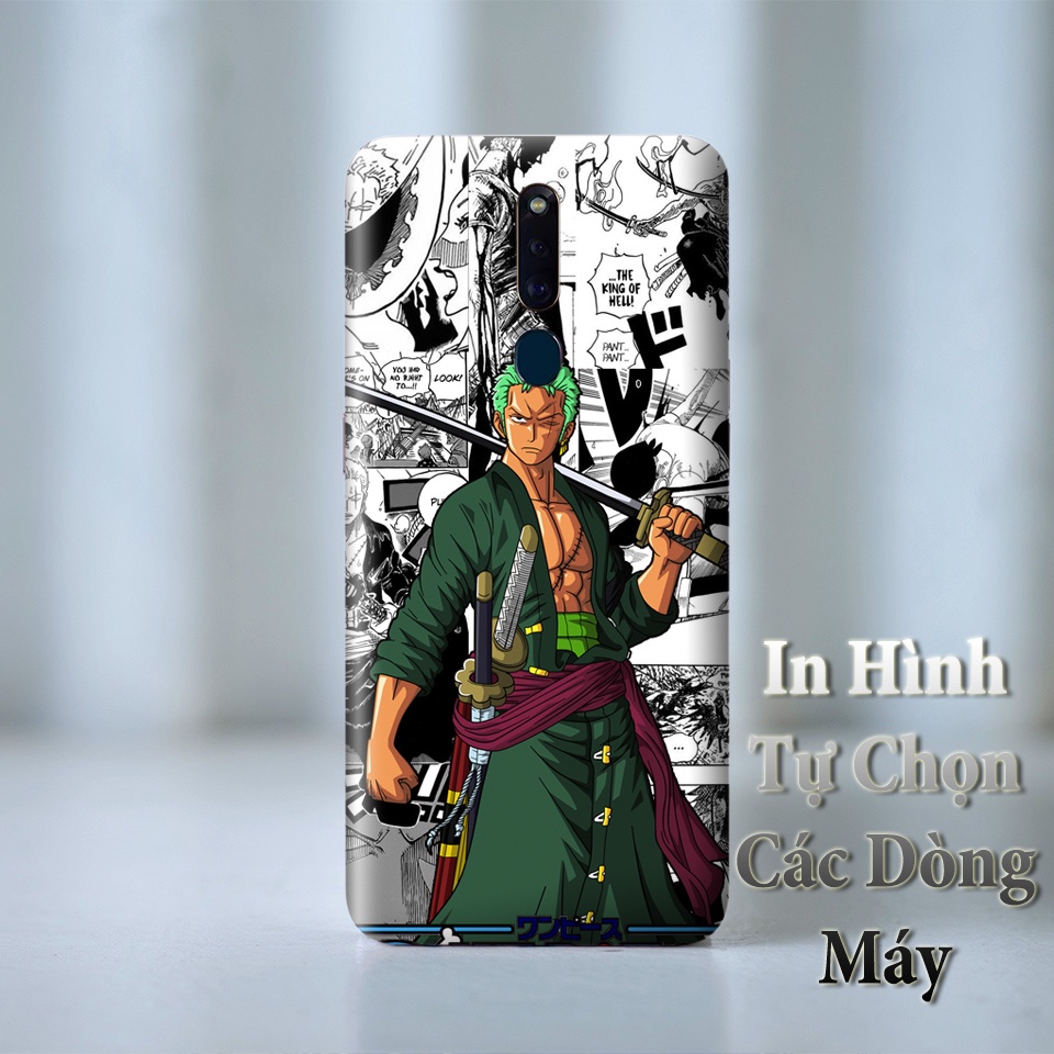 Miếng Dán Skin Điện Thoại In Hình Zoro One Piece Cho Iphone 6/ 7/ 8/ X/ XS/ 11/ 11 Pro Max Và Các Dòng Máy Android