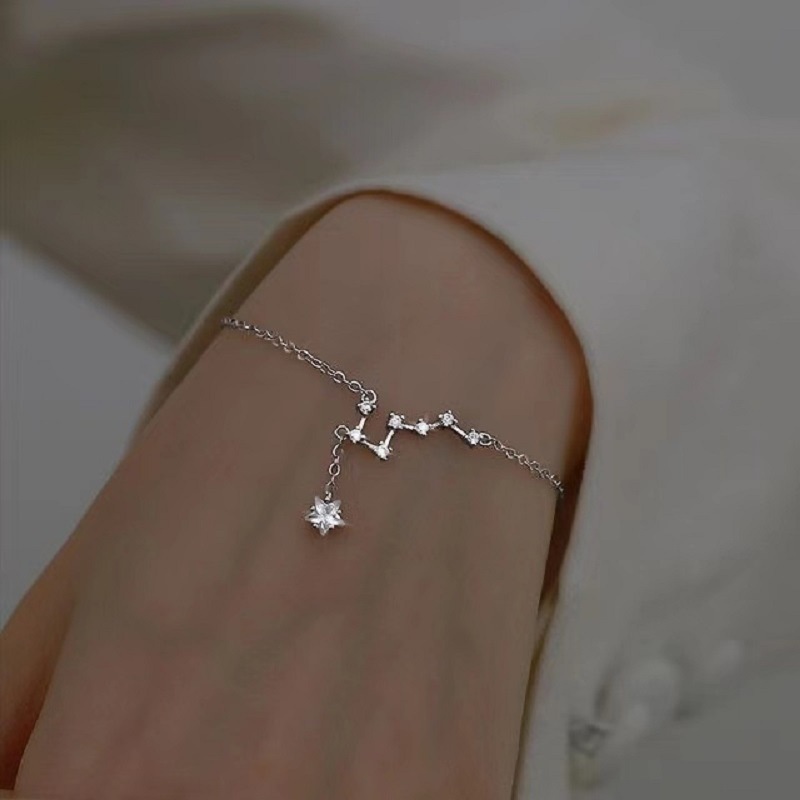 Vòng Tay Mạ Vàng/Bạc Mặt Ngôi Sao Kéo Dài Đính Đá Thời Trang Cho Nữ