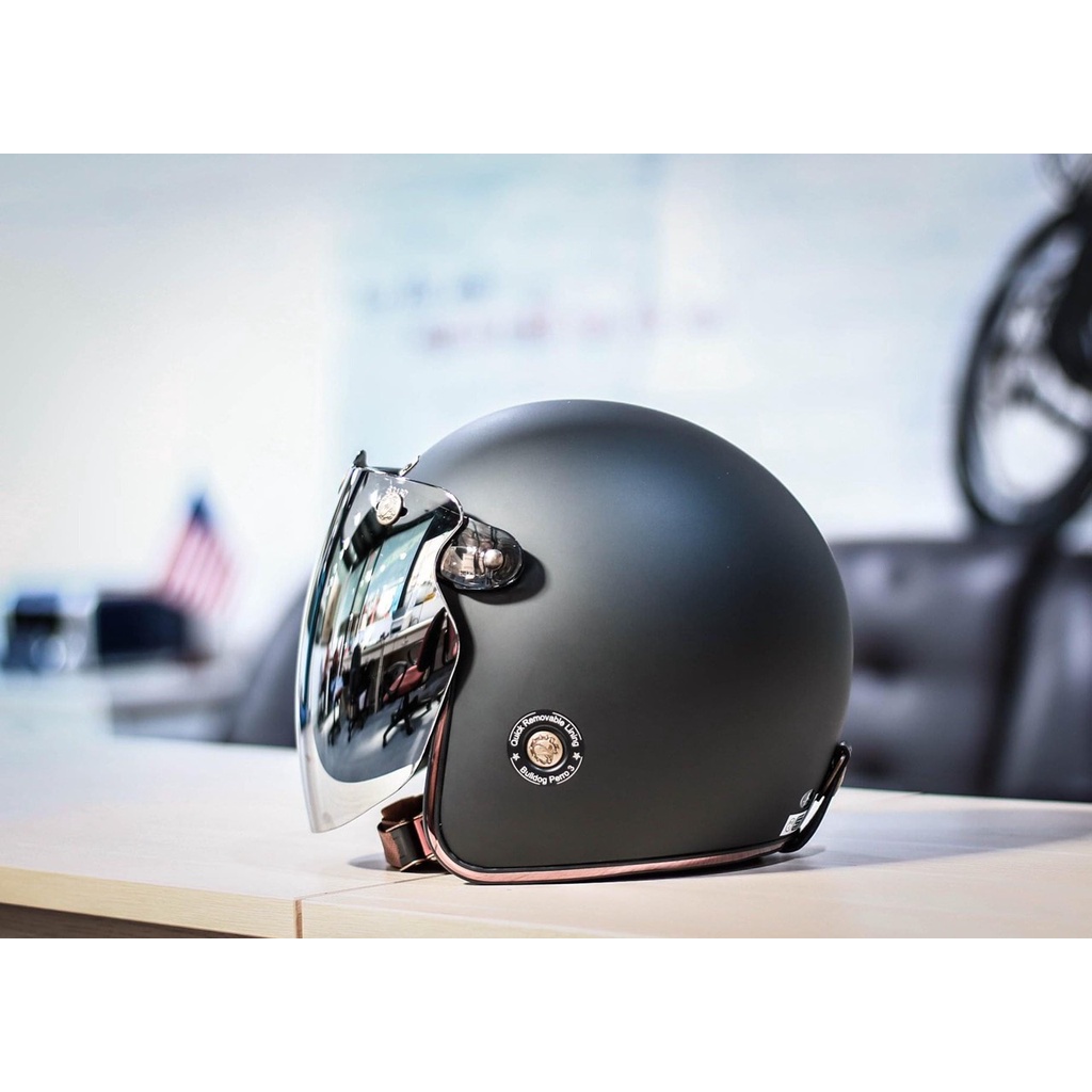 Kính gắn mũ bảo hiểm 3/4 Bulldog Eagle