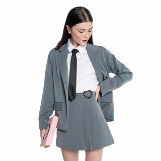 Usthebasic - Set áo váy Front Pocket Blazer