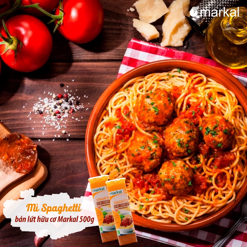 Mì spaghetti trắng hữu cơ Markal 500g