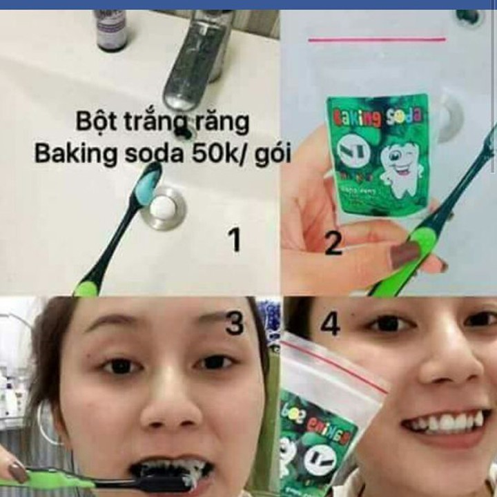 Bột baking Soda mix bạc hà