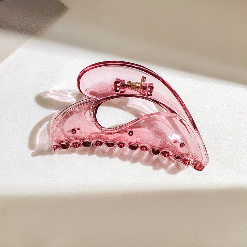 Kẹp Tóc Acrylic Trong Suốt Phong Cách Hàn Quốc Cho Nữ
