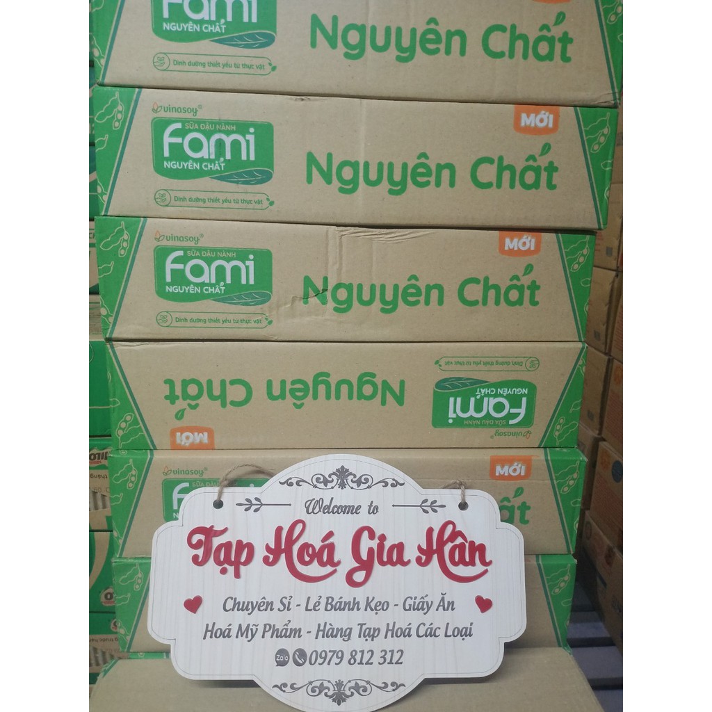 Thùng 36 hộp SỮA ĐẬU NÀNH FAMI NGUYÊN CHẤT 200ml