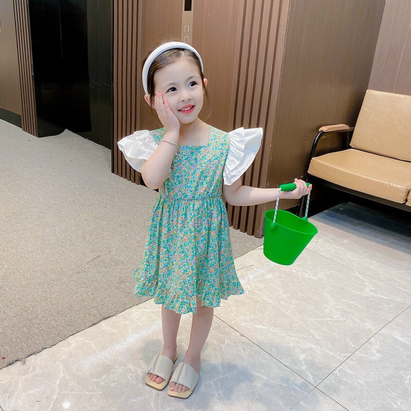 Váy bé gái, Đầm Váy hoa nhí cho bé gái cực xinh