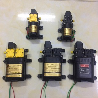 Máy bơm áp lực mini 12v đôi Sinleader [TẶNG KÈM DÂY LỌC, ĐẦU RA]