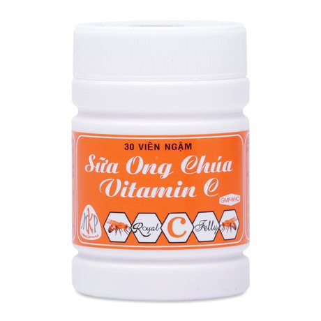 Kẹo Ngậm Sữa Ong Chúa Vitamin C Mekophar - Lọ 30 Viên