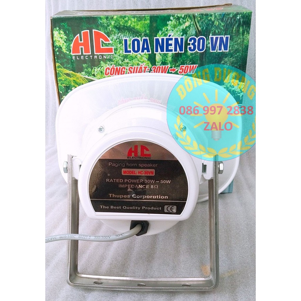 [Mã 229ELSALE hoàn 7% đơn 300K] LOA PHÓNG THANH 30W HC - BỘ LOA NÉN 30W ĐẾN 50W