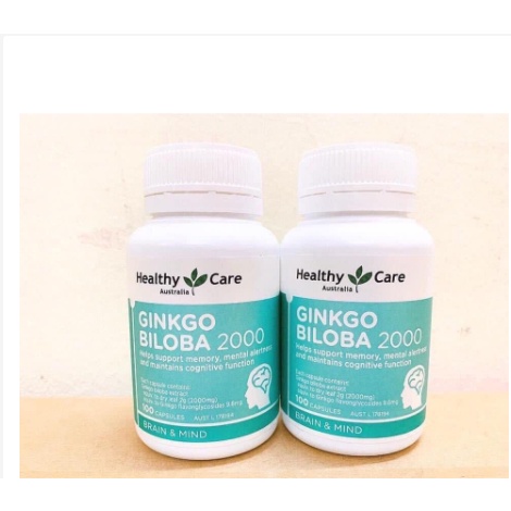 Hoạt huyết dưỡng não Healthy Care Ginko Biloba 2000 100 viên
