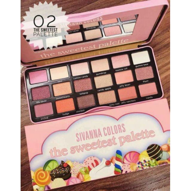 Bảng phấn mắt Sivanna colors Chocolate &  Sweetest Palette
