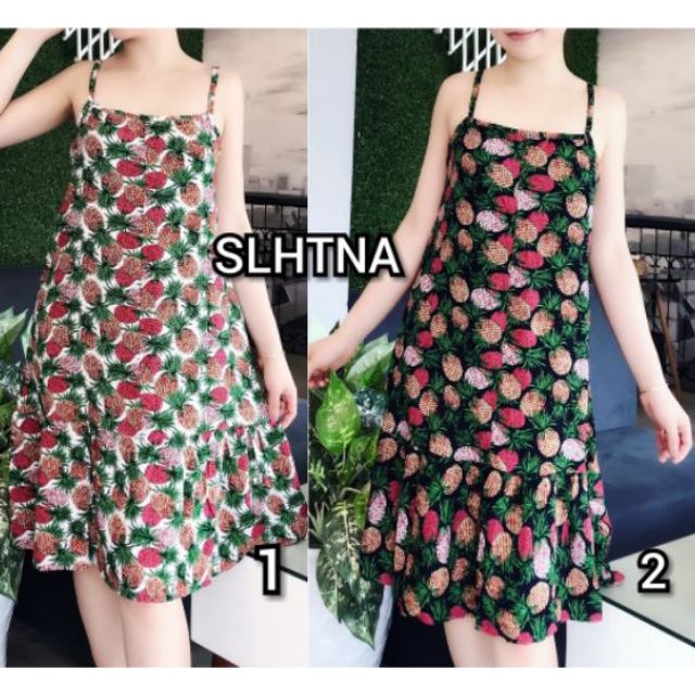 Váy lanh 2 dây rúm gấu #2