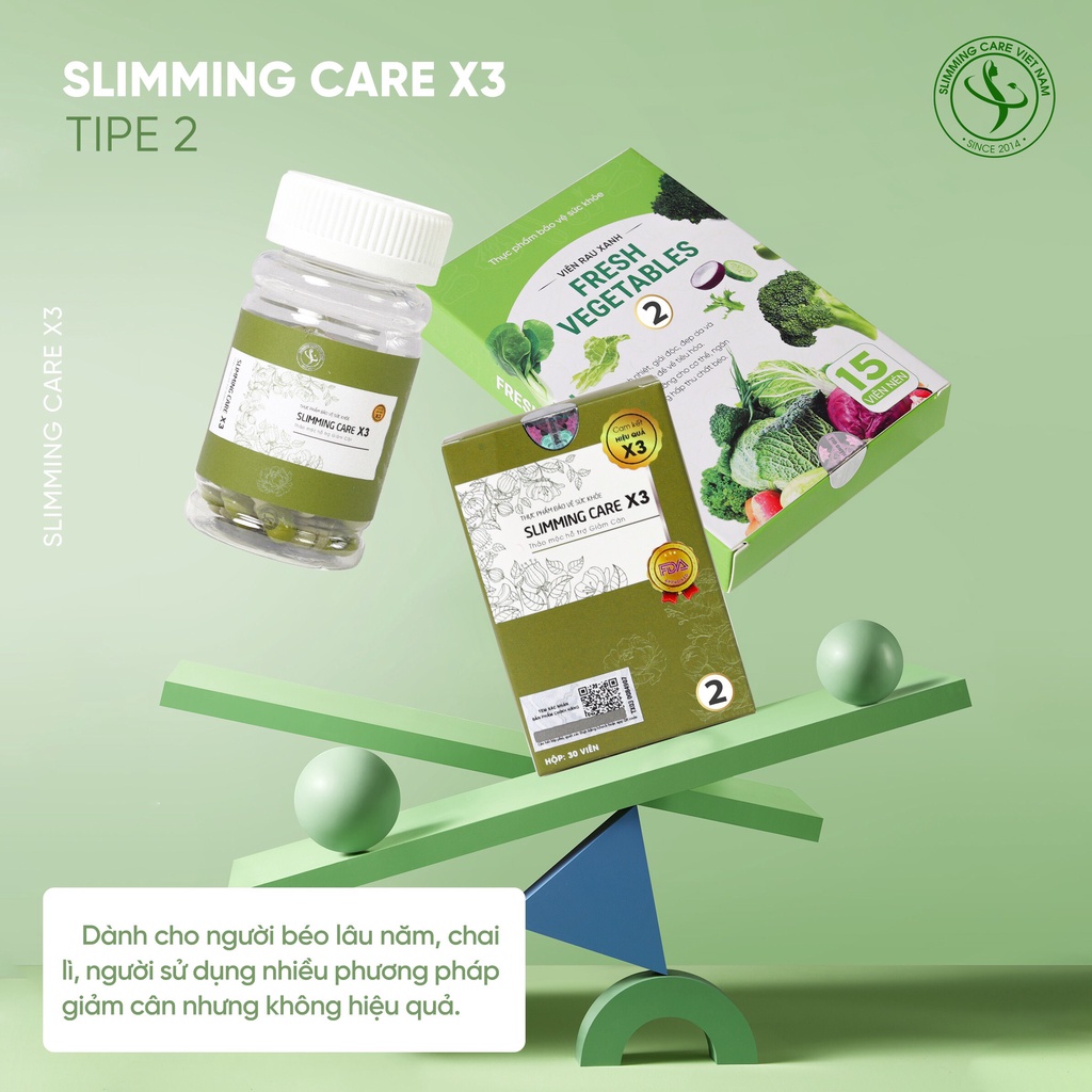 Trà thảo mộc giảm cân Slimming Care X3 giảm mỡ bụng cải thiện vóc dáng hiệu quả