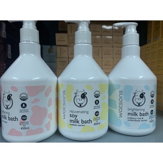 Sữa tắm con bò watsons milk bath thái lan 450ml