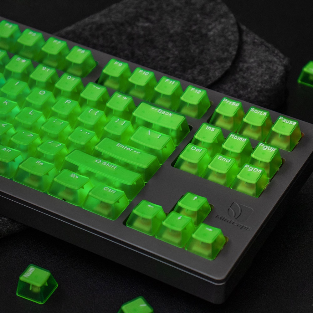 Clear Keycaps OEM Profile Pudding PBT Double Shot Bàn phím cơ học Keycap
