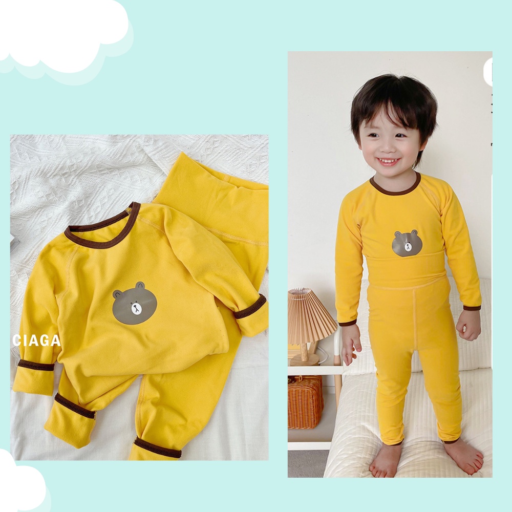 [Hàng Cao Cấp] Bộ Dài Tay Cotton Nỉ Co Giãn Mềm Mại Cho Bé Trai, Bé Gái