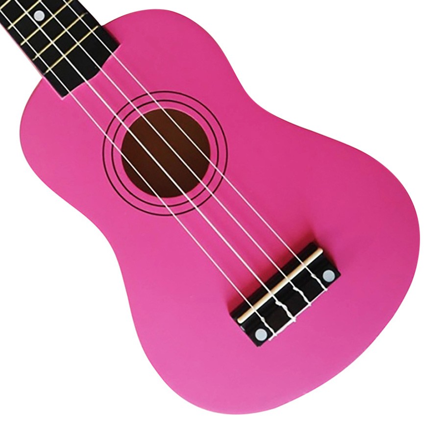 Đàn Ukulele Màu Hồng Trơn