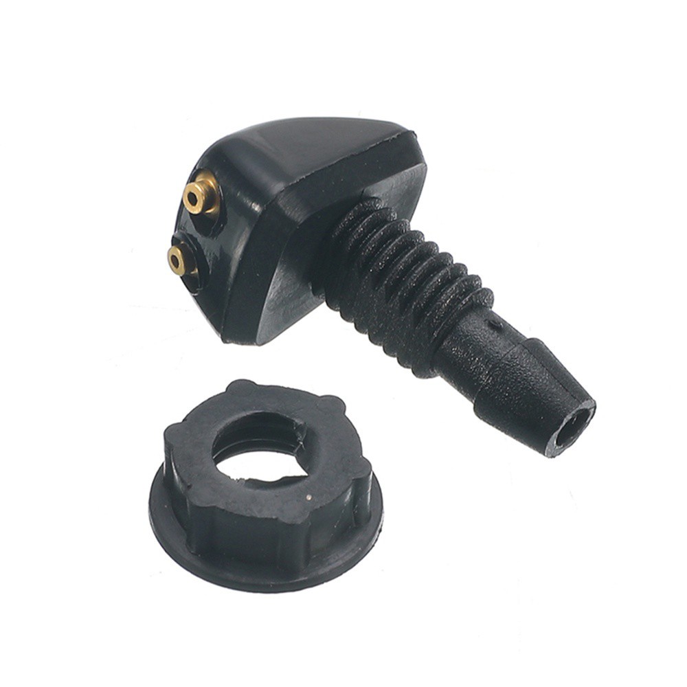 Set 2 Vòi Xịt Nước Rửa Kính Chắn Gió Xe Hơi Bằng Nhựa Màu Đen Nhiều Màu Thông Dụng