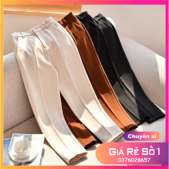 Quần baggy quần tây công sở nữ  chất liệu tuyết mưa không  bai xù