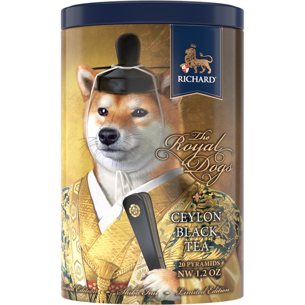 Trà Đen Ceylon Túi Lọc Hiệu Richard Hộp - Tea Richard The Royal Dogs, Shiba-Inu