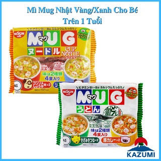 Mì Mug Nhật Vàng Xanh Cho Bé Trên 1 Tuổi DATE T6-7 2022