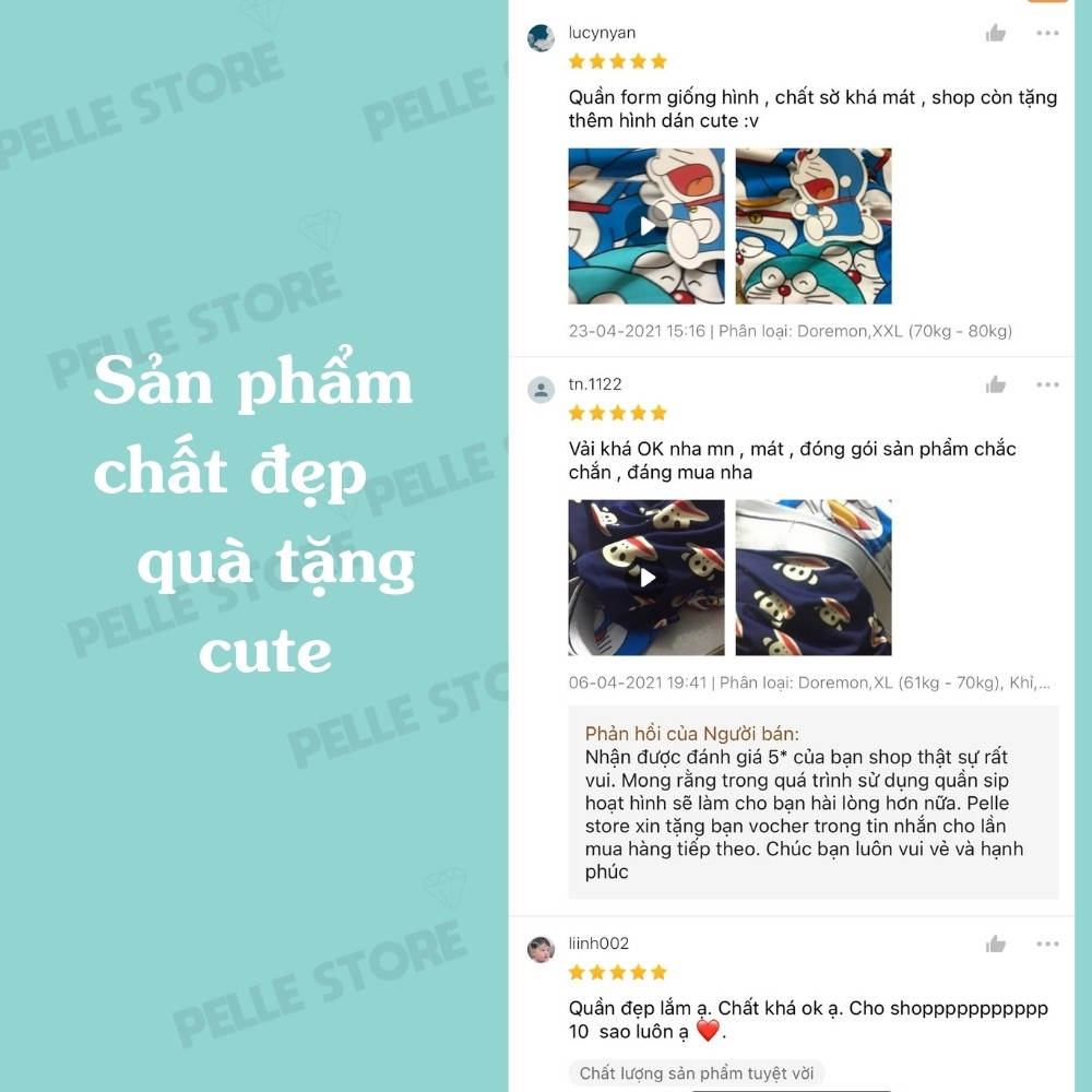 Quần Sịp Doremon thun lạnh kiểu dáng quần lót Đùi nhiều họa tiết Hoạt Hình phù hợp cho mọi lứa tuổi thích mặc quần boxer