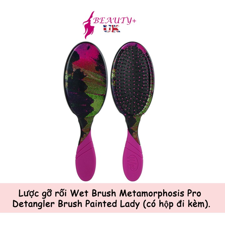 Lược gỡ rối Wet Brush Metamorphosis Pro Detangler Brush Painted Lady (có hộp đi kèm)