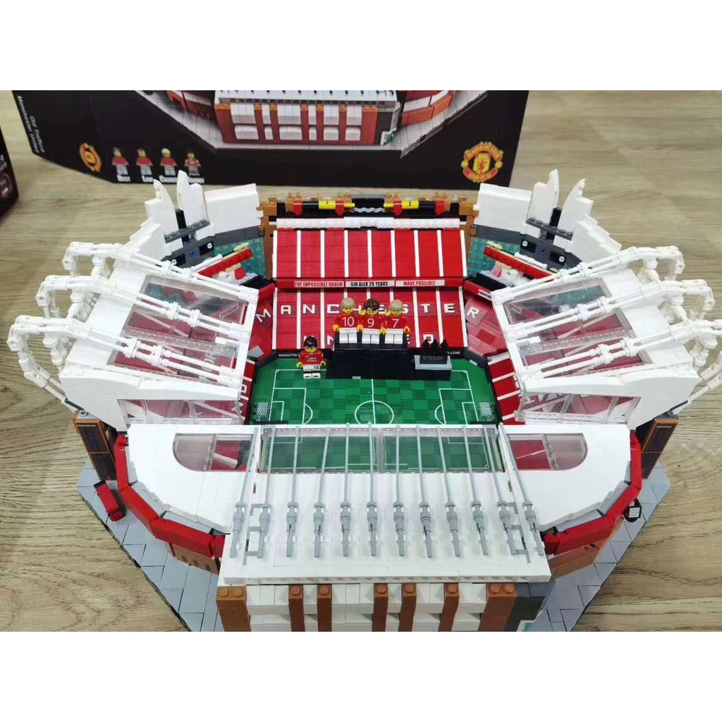 Đồ chơi Lắp ghép Mô hình 10202 Old Trafford Manchester 3908PCS Sân vận động Old Trafford Manchester United