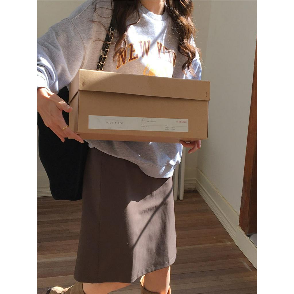 Áo Sweater Cổ Tròn Dài Tay In Chữ Phong Cách Hàn Quốc Cá Tính 57069