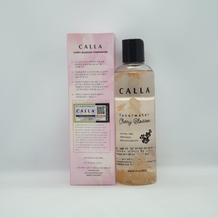 Toner dưỡng da  Calla tinh chất Hoa Anh Đào giúp dưỡng trắng và se khít lỗ chân lông 250ml