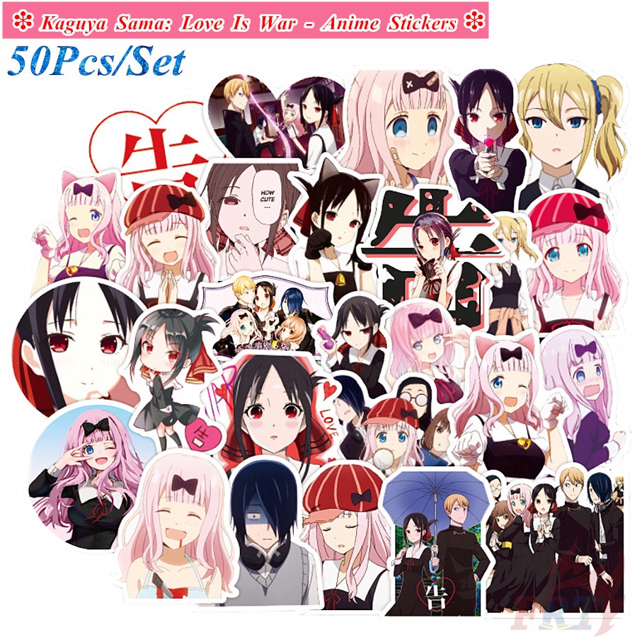 Bộ 50 Miếng Dán Họa Tiết Anime Shinomiya Kaguya Sama: Love Is War - Series 02 Thời Trang Diy