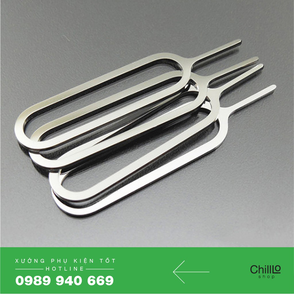 Que chọc SIM - Cây chọc khay SIM, thẻ nhớ cho điện thoại, máy tính bảng, Chất liệu Inox PK471