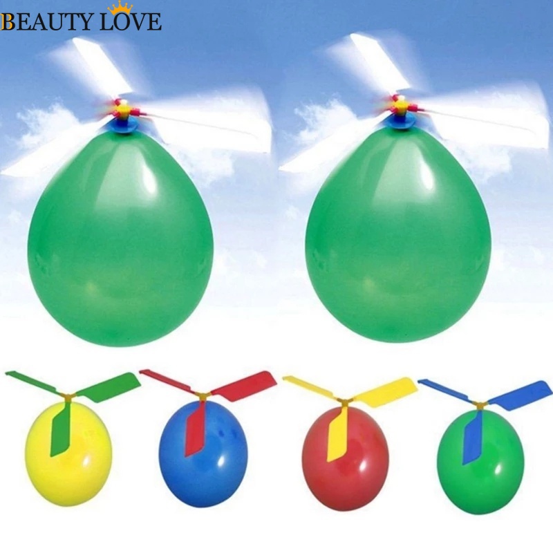 Bộ Máy Bay Trực Thăng Bong Bóng Nhiều Màu Vui Nhộn Cho Bé