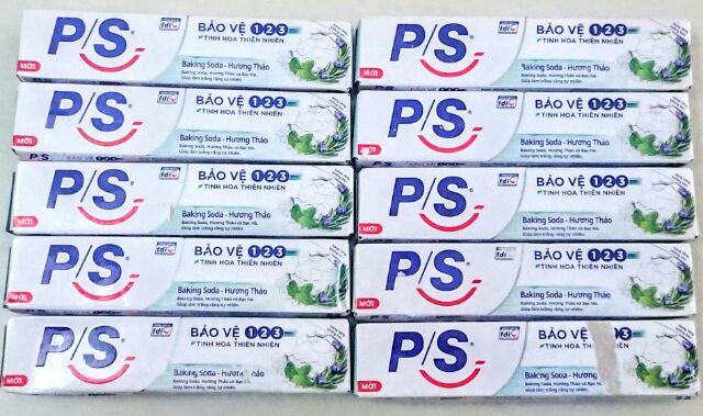 Kem đánh răng PS giảm ê buốt/ trà xanh/ than hoạt tính/baking soda hương thảo 30g