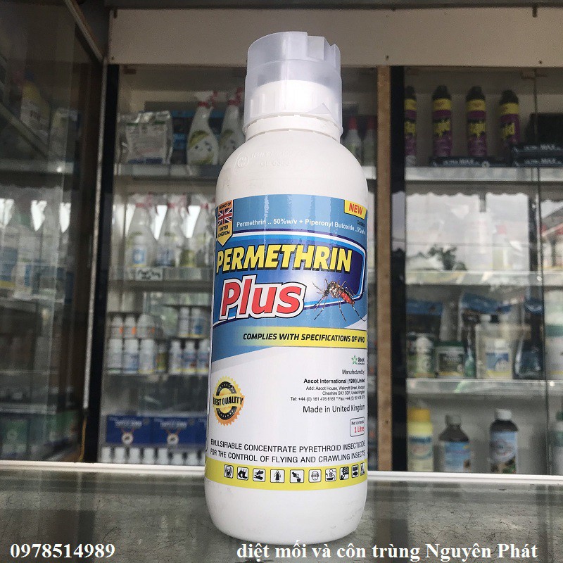 Thuốc diệt muỗi Anh Quốc giá rẻ Permethrin Plus 50EC