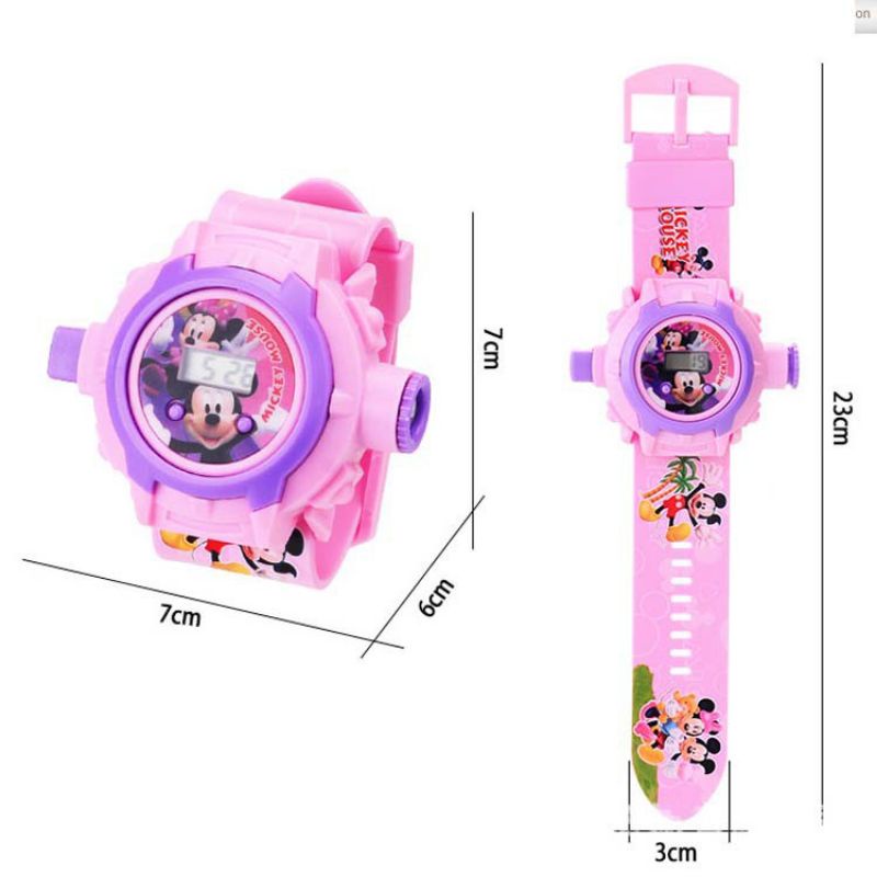 ĐỒNG HỒ HÌNH CHIÊU 3D 24 HÌNH CHO BÉ