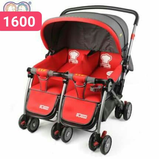 XE ĐẨY ĐÔI TRẺ EM - ĐỎ